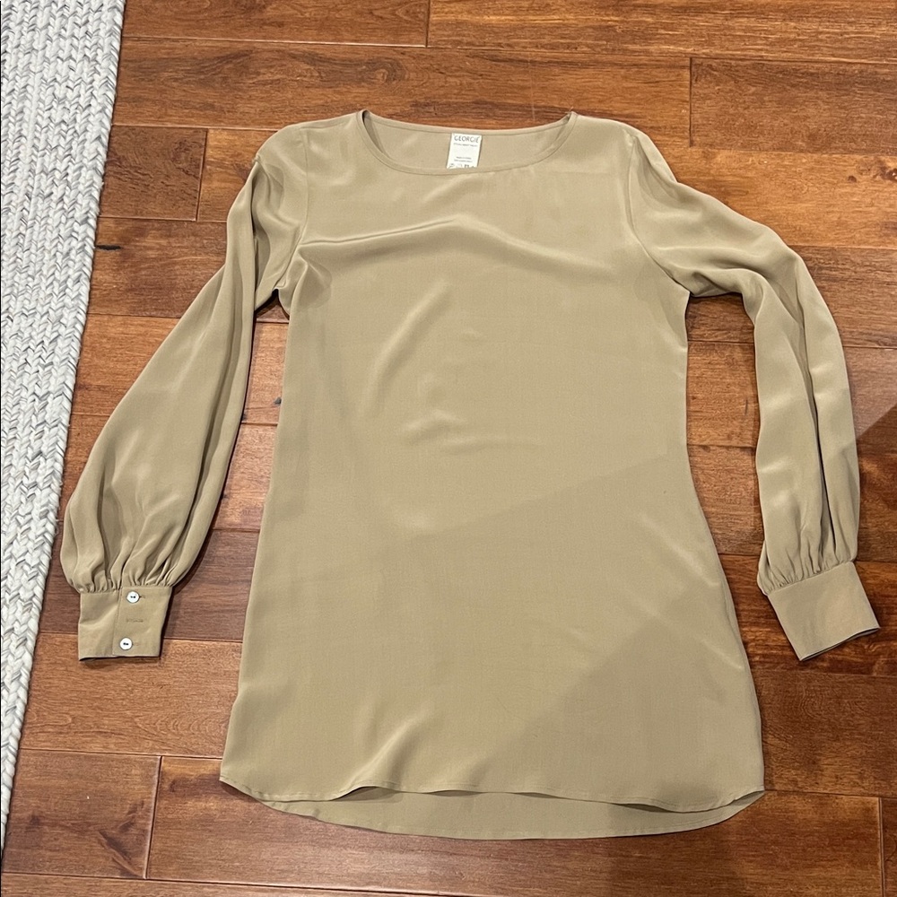 George Classic Beige Blouse